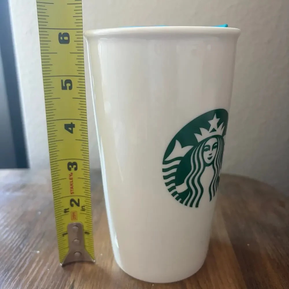 Starbucks 2014 Hawaii Islands Ceramic Travel Tumbler Mug Cup 12oz with Lid